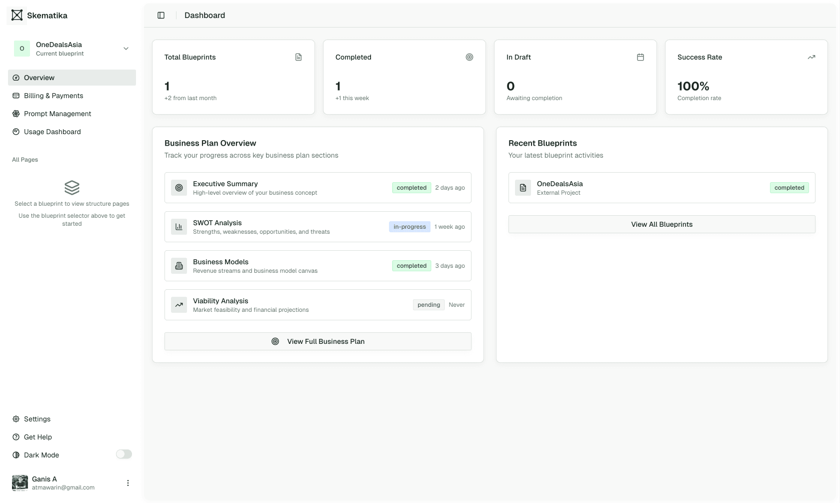 Skematika blueprint editor